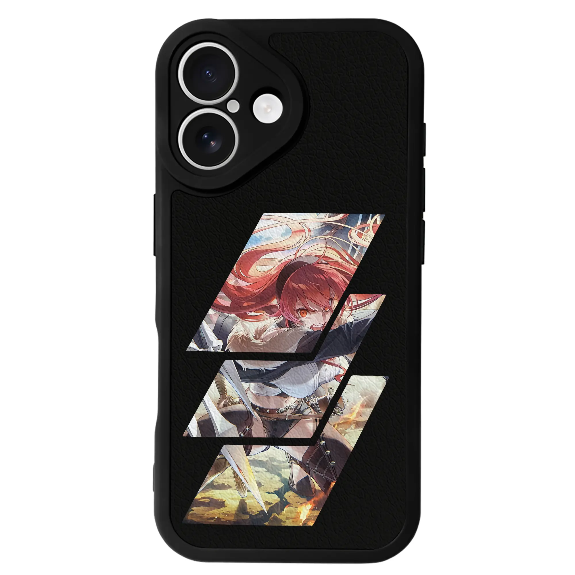 無職転生 グッズ,エリス・ボレアス・グレイラット - IPhone 16シリーズ対応 ・ シリコンスマホケース ・ レザー調 ・ 高精度フィット ・ 耐衝撃 ・ ワイヤレス充電対応 ・ 精密カット